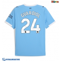 Fotballdrakt Herre Manchester City Josko Gvardiol #24 Hjemmedrakt 2025-26 Kortermet